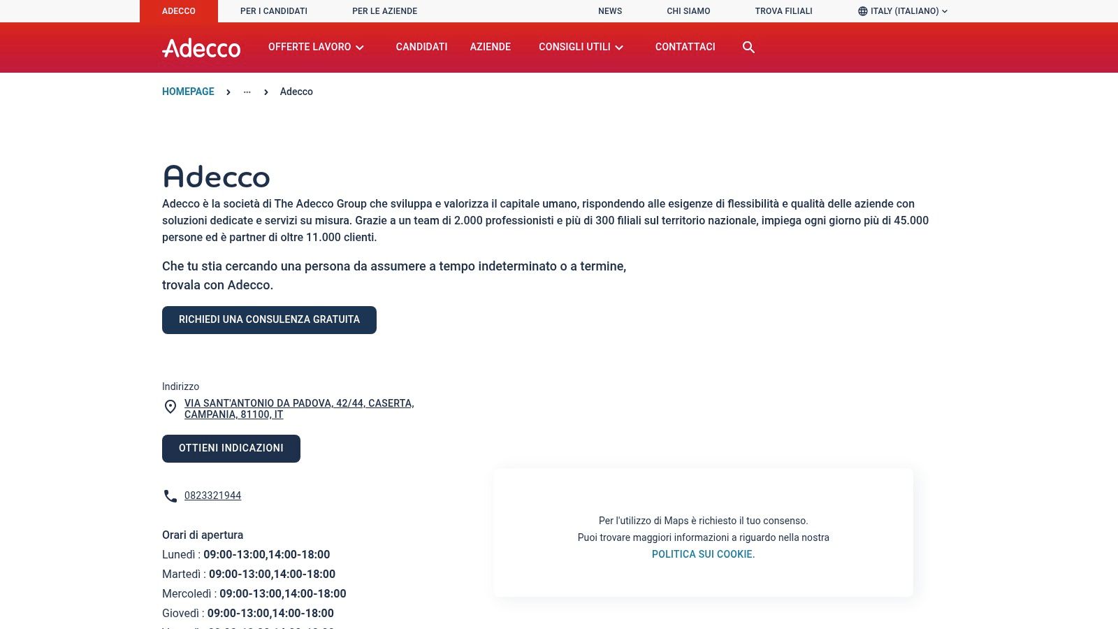 Adecco – Filiale di Caserta