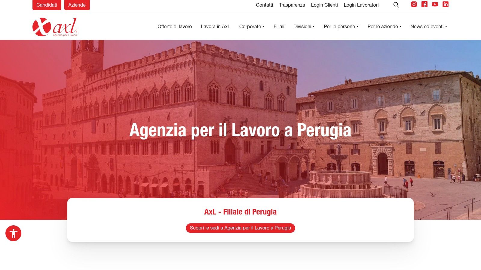AxL – Agenzia per il Lavoro (Filiale di Perugia)