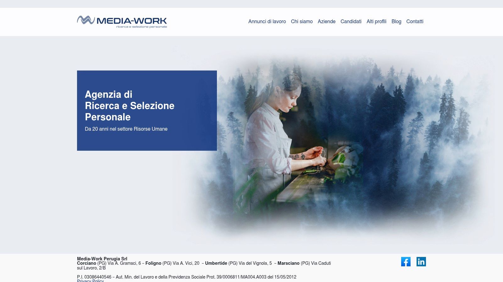 Media‑Work Perugia S.r.l. – Ricerca e Selezione