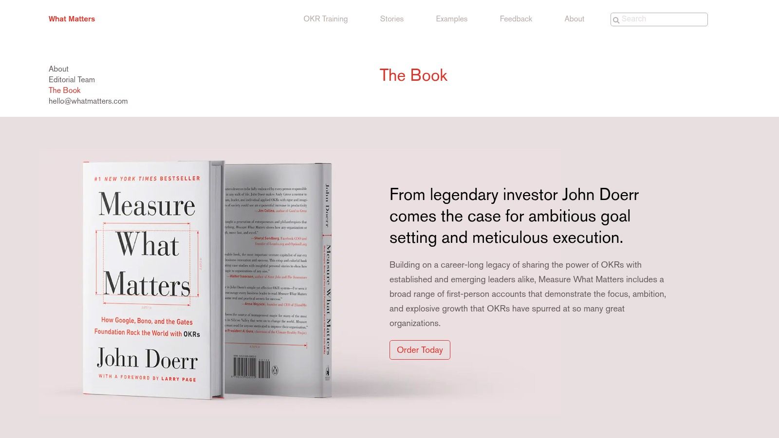 Measure What Matters (John Doerr)